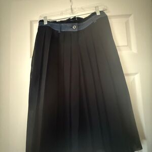 Diesel Black A-Line Skirt with Denim Waistband